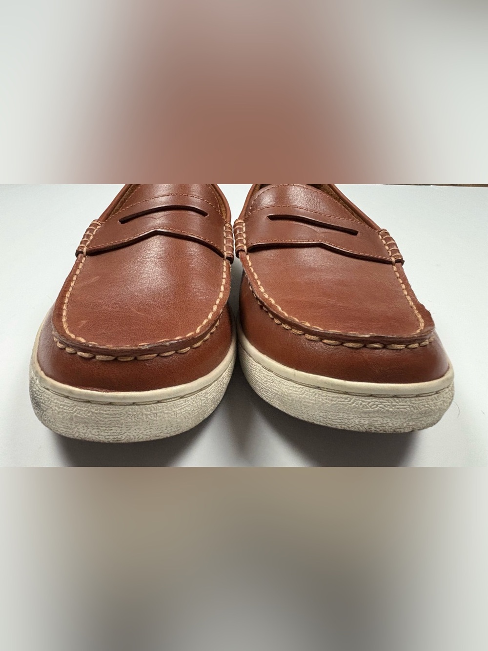 Cole Haag Men’s Pinch Maine Classic Brown Leather Penny Loafers - Picture 9 of 9